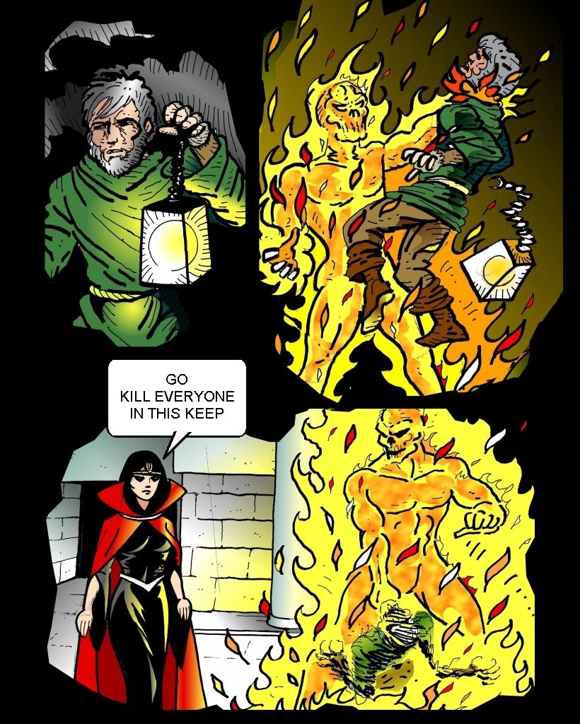 The Maniac: From the Fires of Hell - prologue page three