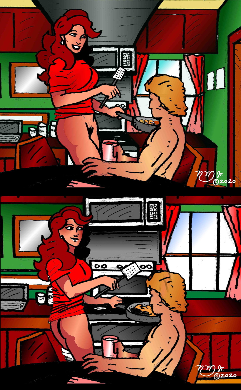 Good morning page 4 - last panel variations