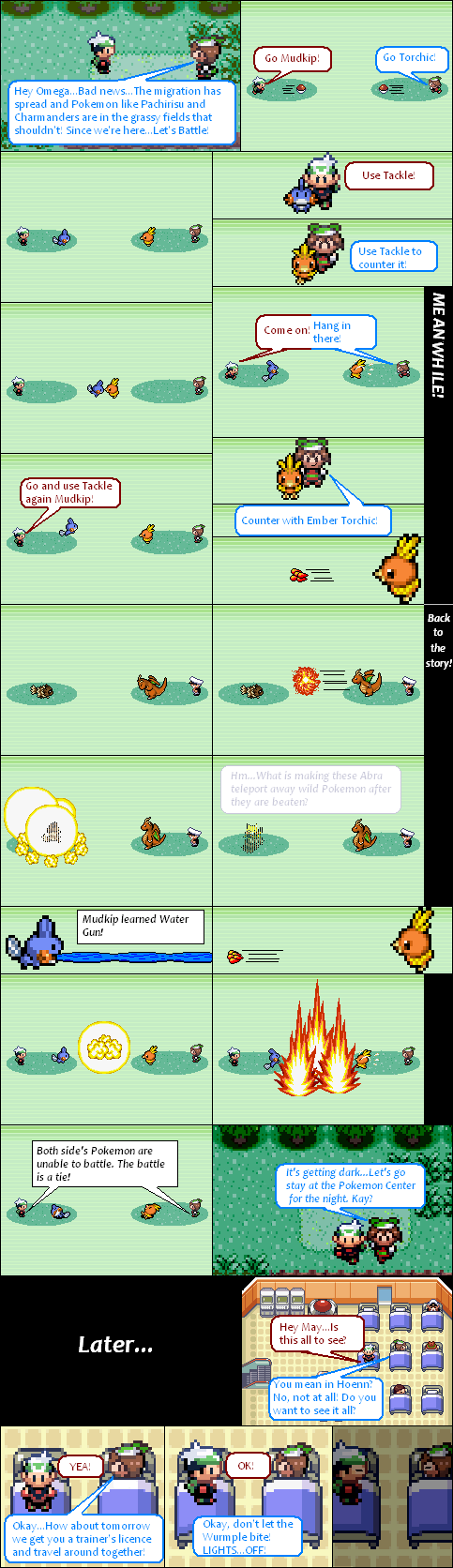 #6: Omega versus May! First Battle!