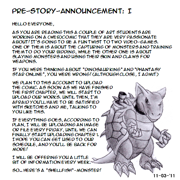 Pre-Story-Announcement I: About this comic