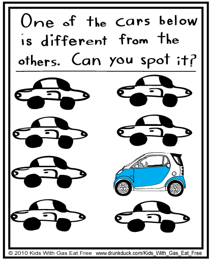 Kids With Gas Eat Free #58- Activity Book Part 4: One of These Things is Not Like the Other.