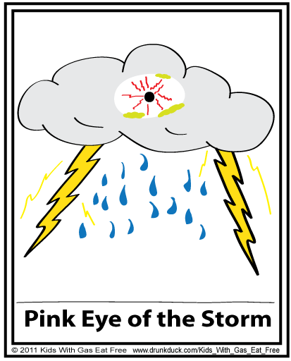 Kids With Gas Eat Free #220- Pink Eye.