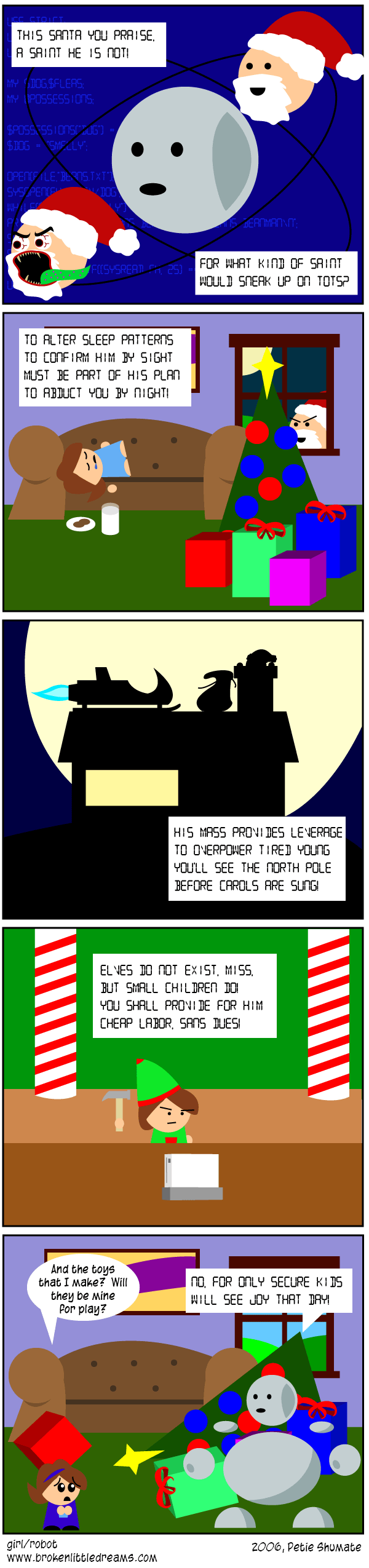 68:  A girl/robot Christmas 2