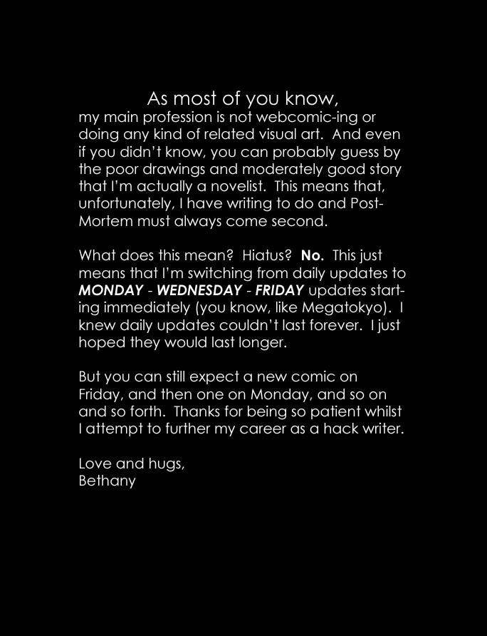 A note to everyone
