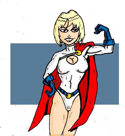 Filler Art: Power Girl