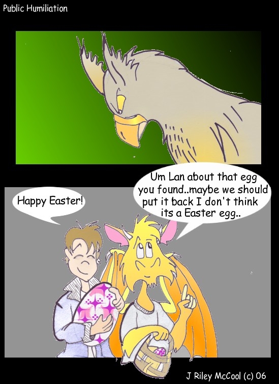 between a roc and a egg..