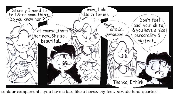 centaur compliments...