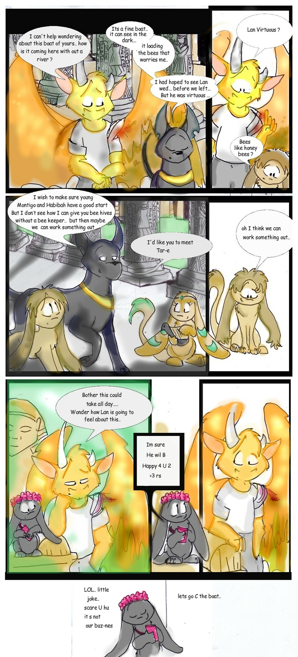 habibah scares a dragon...
