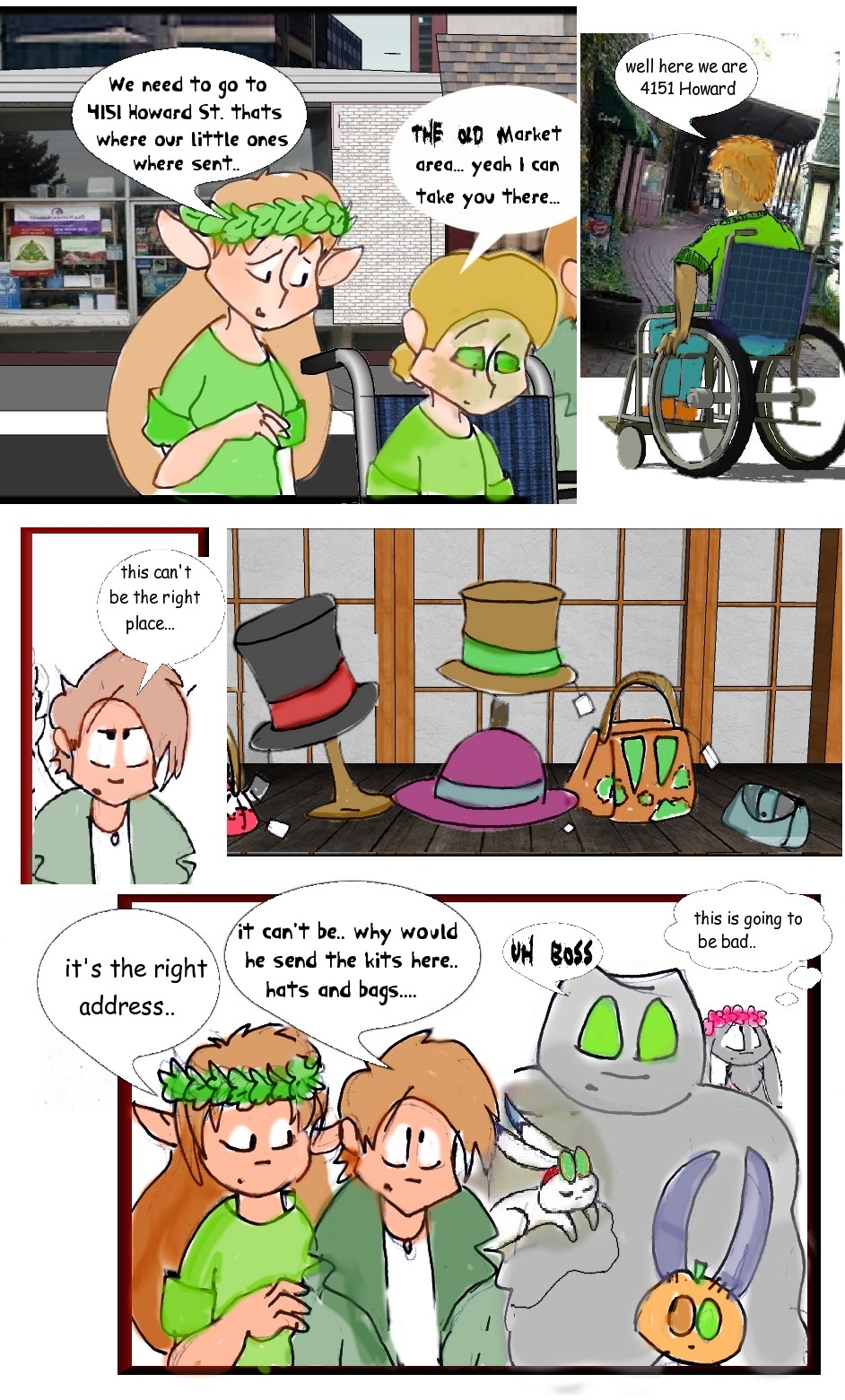 hats and bags..