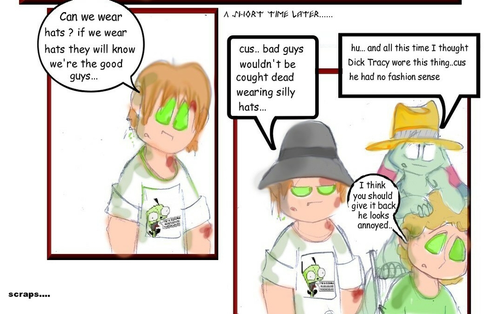 give him his hat back..