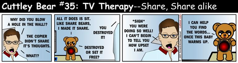 35--Cuttley Bear: TV Therapy 16