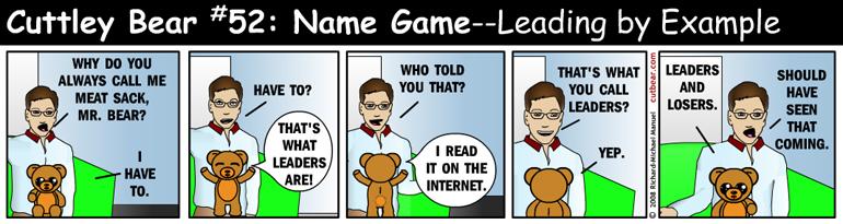52--Cuttley Bear: Name Game 4--Mondays through Thursdays