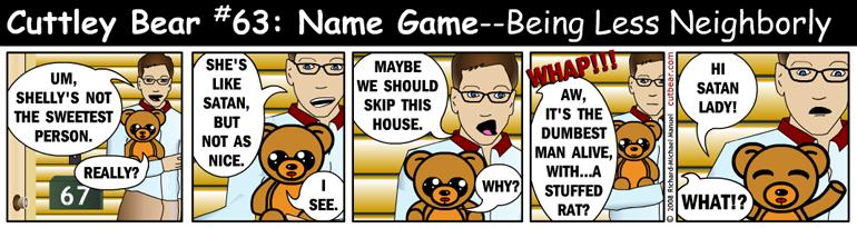 63--Cuttley Bear: Name Game 12--Mondays through Thursdays