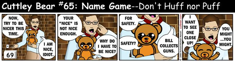 65--Cuttley Bear: Name Game 14--Monday through Thursday