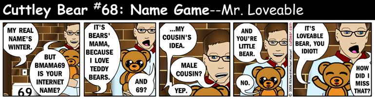68--Cuttley Bear: Name Game 17--Monday through Thursday