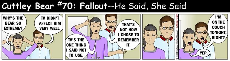 70--Cuttley Bear: Fallout 2--Monday through Thursday