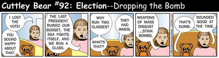 92--Cutlley Bear: Election 12--Monday through Thursday