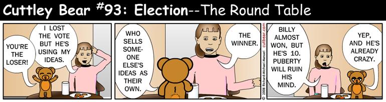 93--Cuttley Bear: Election 13--Monday through Thursday