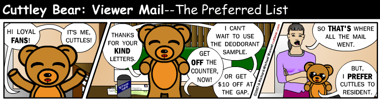 245--Cuttley Bear: Viewer Mail--Daily 