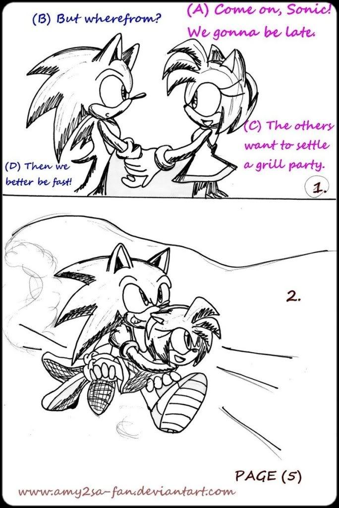 Sonic and Amy comic page 5