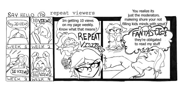 say hello to repeat viewers