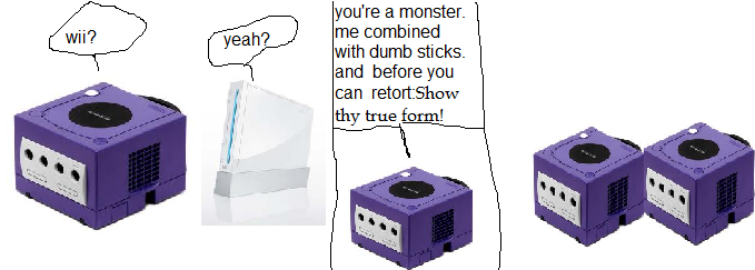 Console Me!: Two Gamecubes put together.