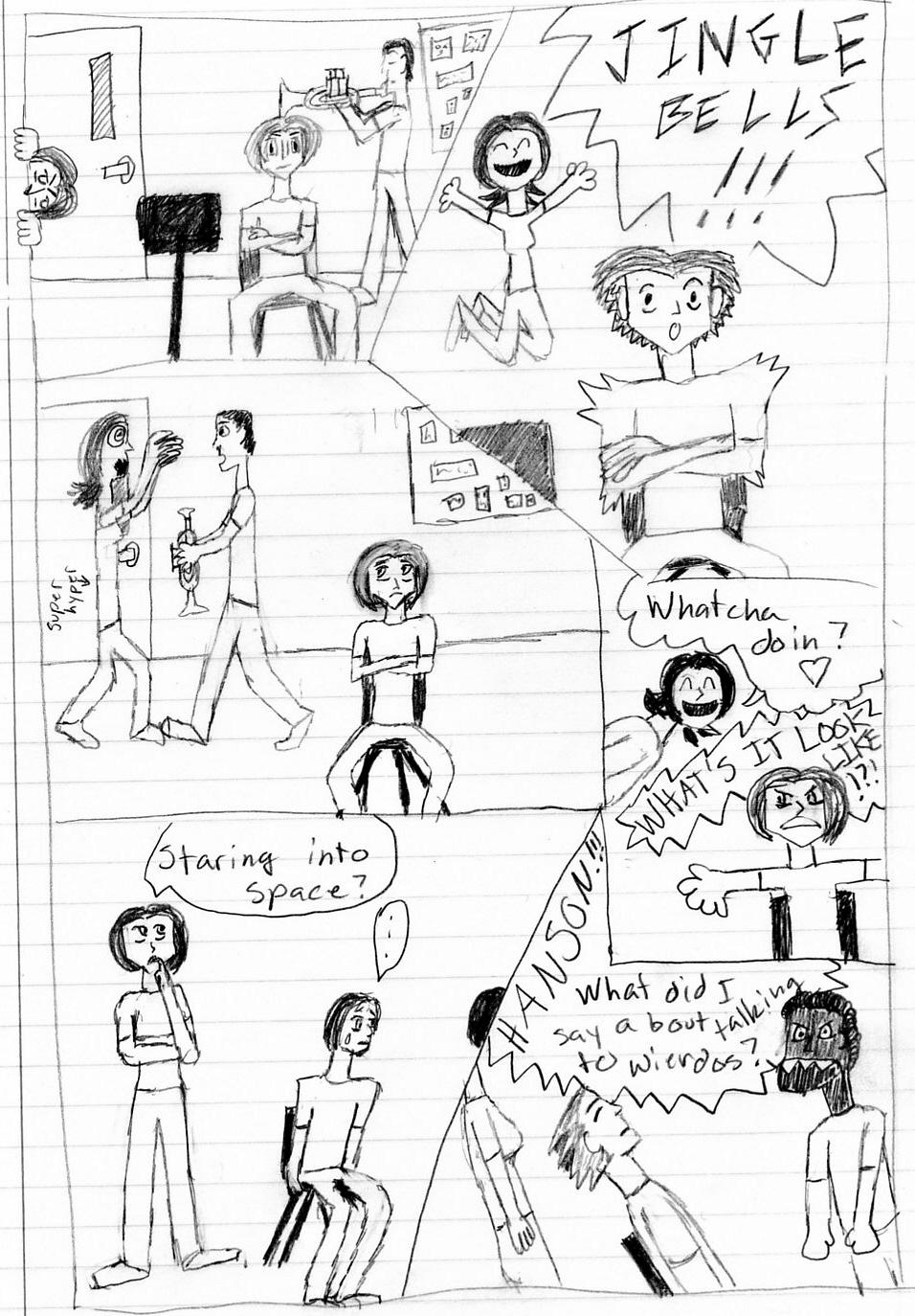 In the Band Room....