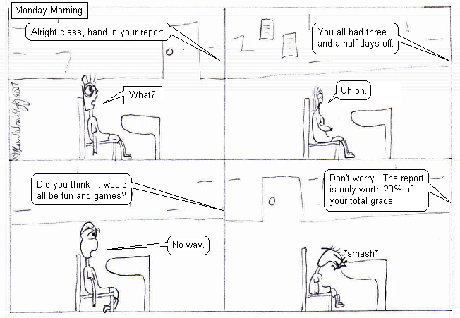 Wesleyan World 0192 - The Year Long Weekend 51 (Monday Morning)