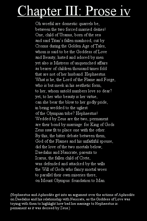 Chapter 3, Prose iv (plot explanation Pages 18-25)