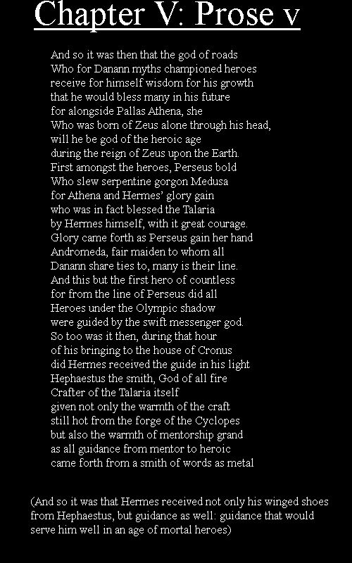 Chapter 5, Prose v (plot explanation Pages 21-26)