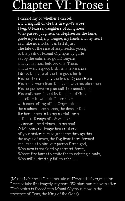 Chapter 6, Prose i (plot explanation Pages 1-5)
