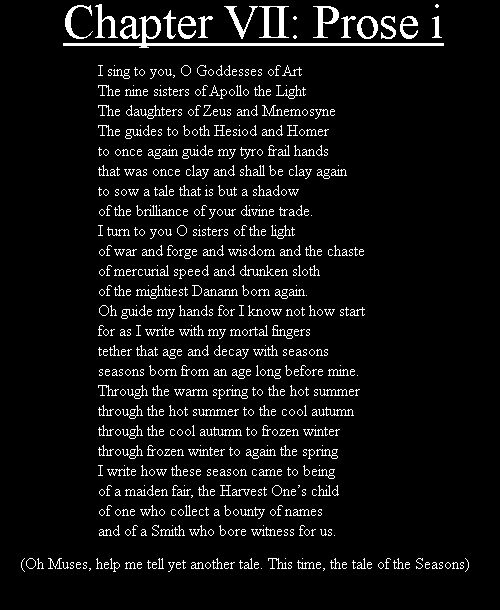 Chapter 7, Prose i
