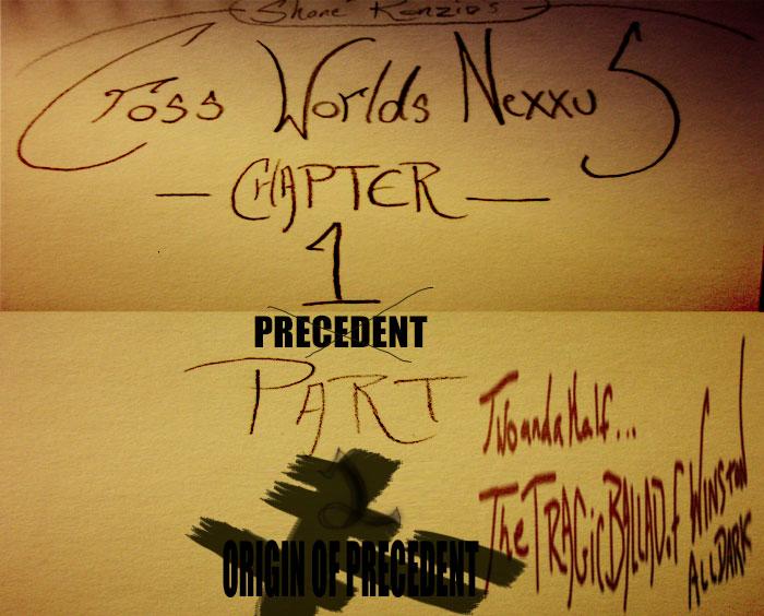 CHAPTER ONE-- PART two and a half