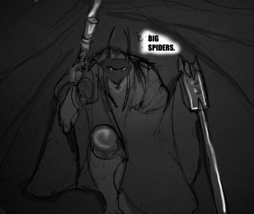 Haunted Cabin ---Big Spiders!