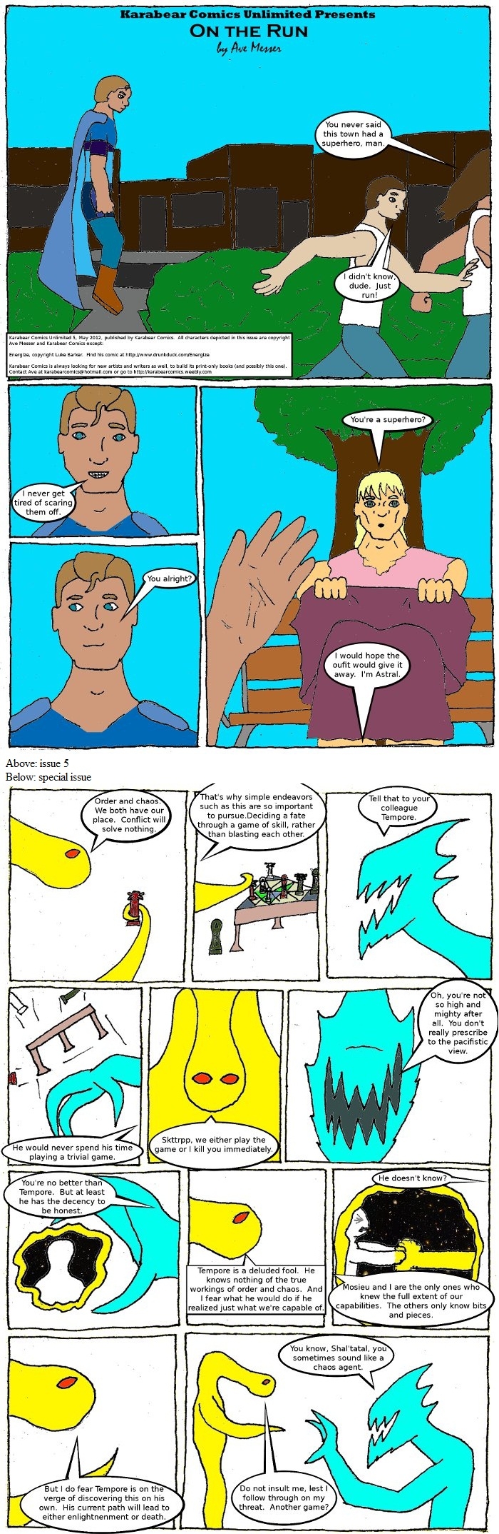 Page 2: issues 5 (On the Run) and Special 1 (Sysyphus Part 1)