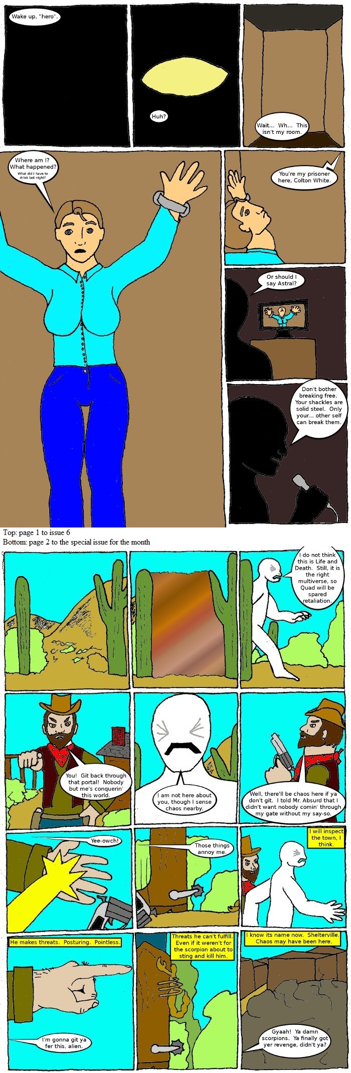 Page 1: issues 6 (The Trial) and Special 2 (Sysyphus Part 2)