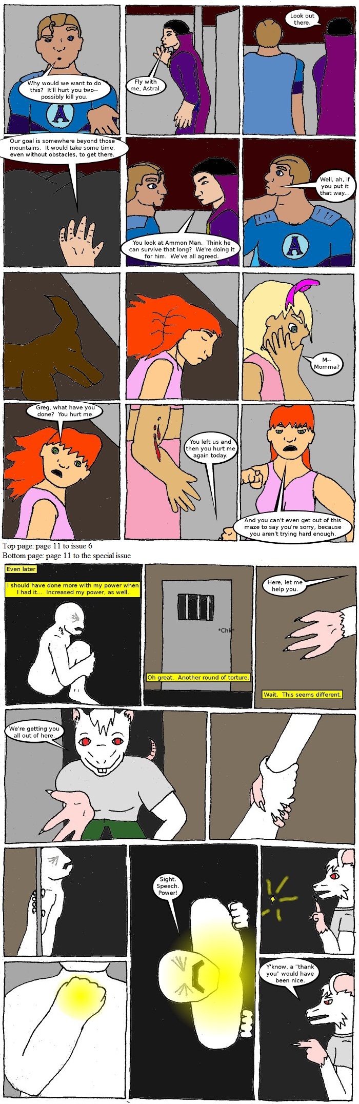 Page 11: issues 6 (The Trial) and Special 2 (Sysyphus Part 2)