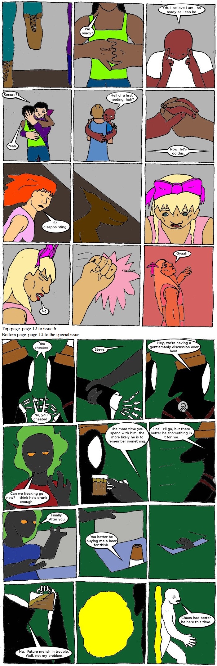 Page 12: issues 6 (The Trial) and Special 2 (Sysyphus Part 2)