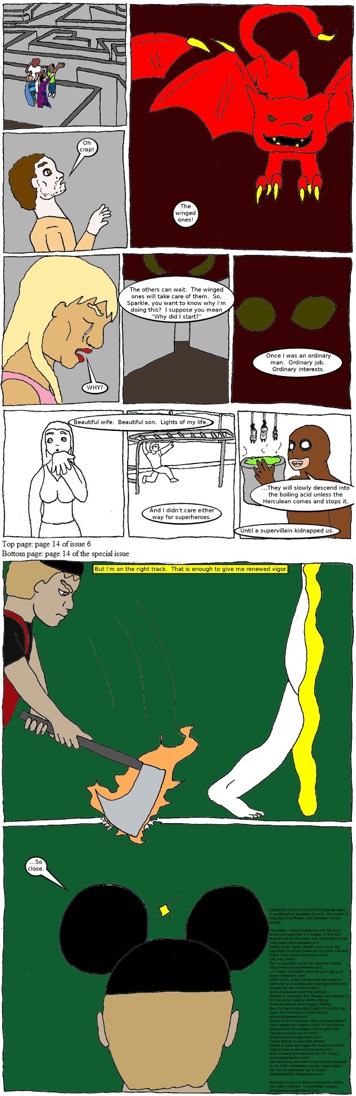 Page 14: issues 6 (The Trial) and Special 2 (Sysyphus Part 2)