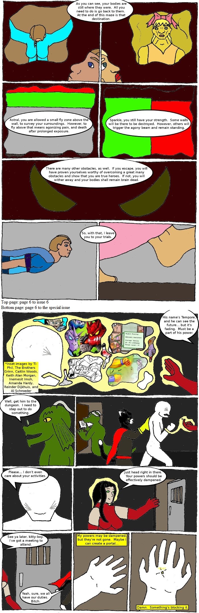 Page 6: issues 6 (The Trial) and Special 2 (Sysyphus Part 2)
