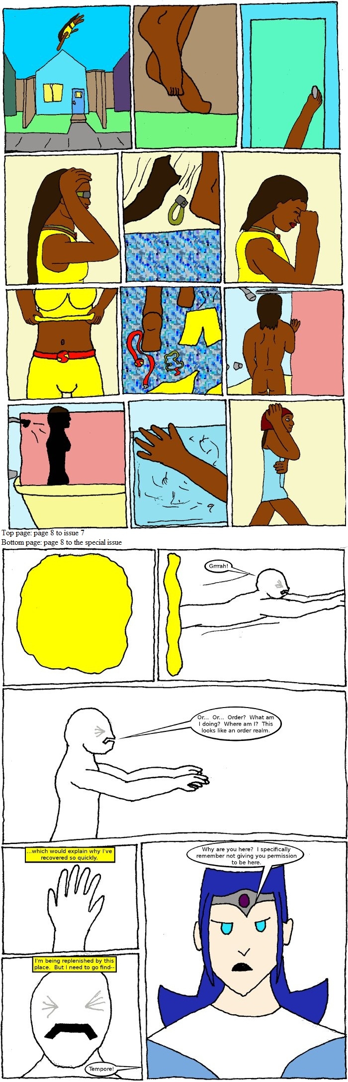 Page 8: issues 7 (Point Me at the Sky) and Special 3 (Sysyphus Part 3)