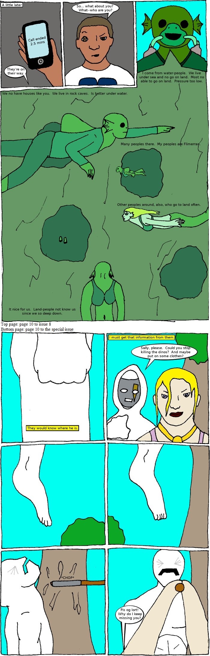 Page 10: issues 8 (Fearless) and Special 4 (Sysyphus Part 4)
