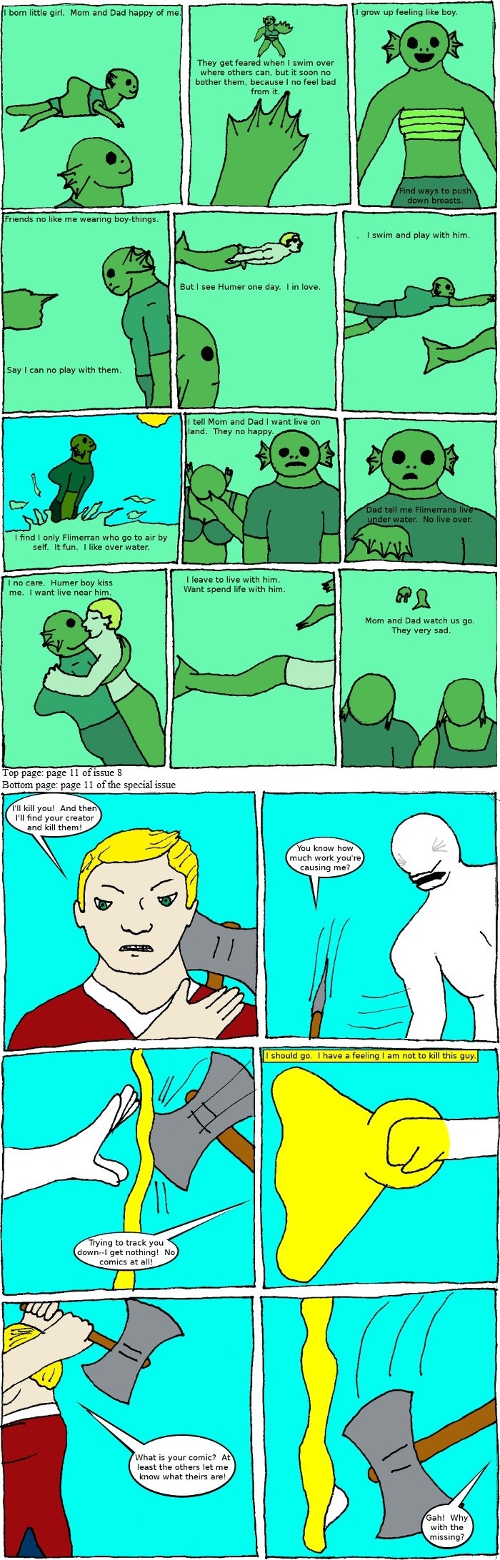 Page 11: issues 8 (Fearless) and Special 4 (Sysyphus Part 4)
