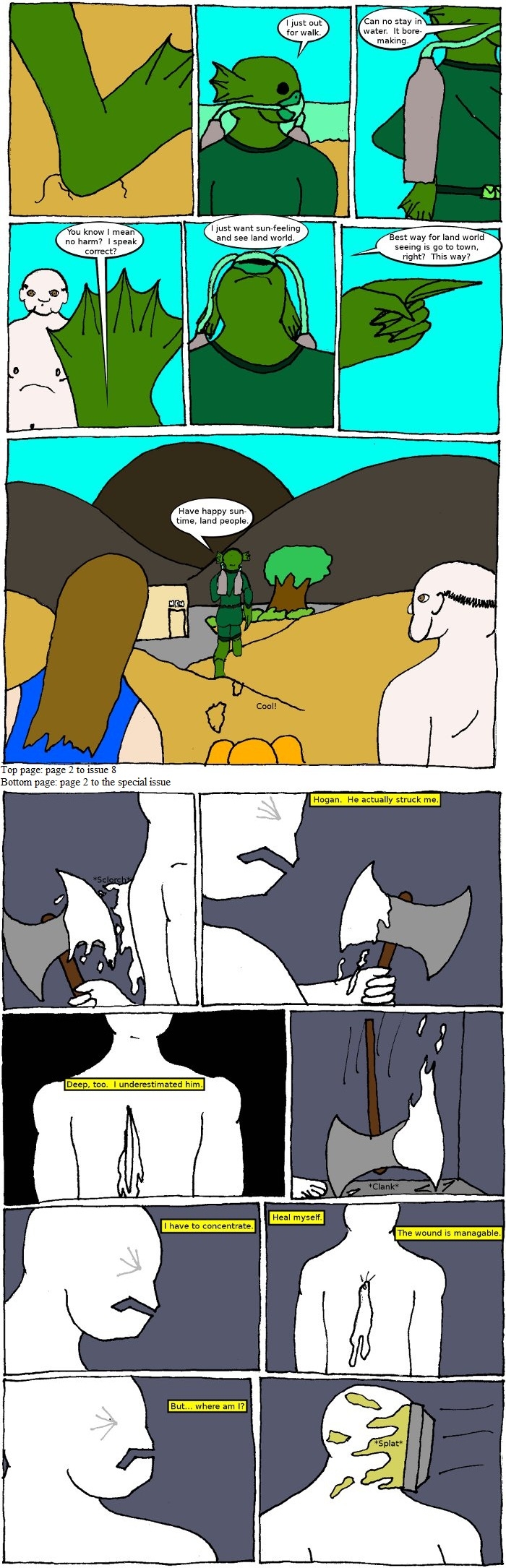 Page 2: issues 8 (Fearless) and Special 4 (Sysyphus Part 4)
