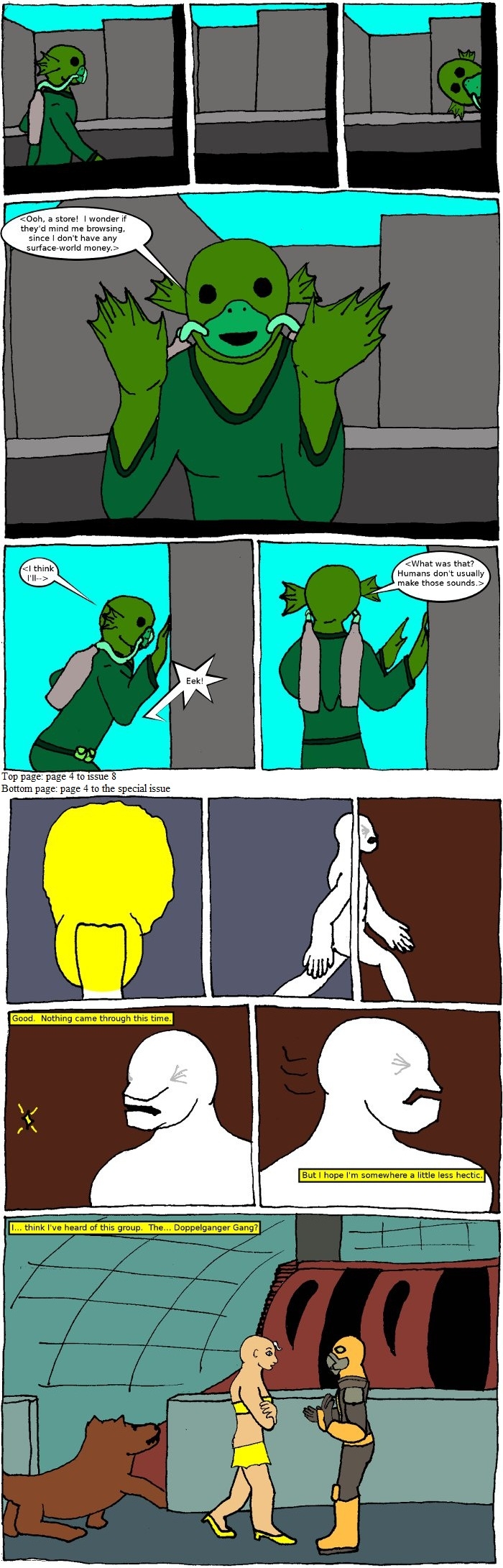 Page 4: issues 8 (Fearless) and Special 4 (Sysyphus Part 4)