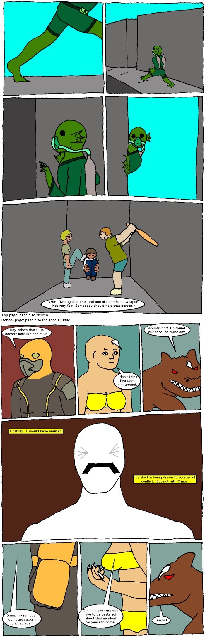 Page 5: issues 8 (Fearless) and Special 4 (Sysyphus Part 4)