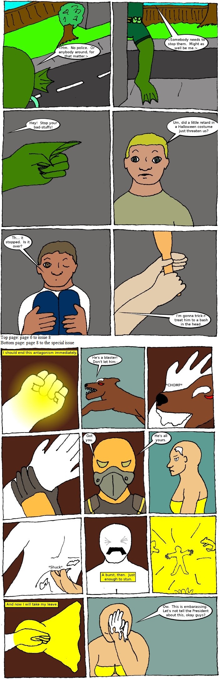 Page 6: issues 8 (Fearless) and Special 4 (Sysyphus Part 4)