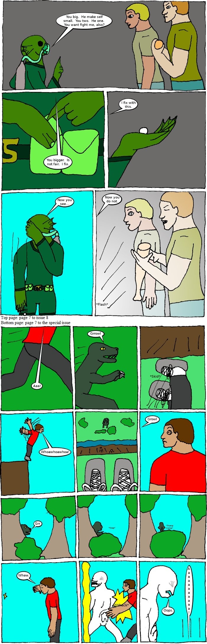 Page 7: issues 8 (Fearless) and Special 4 (Sysyphus Part 4)