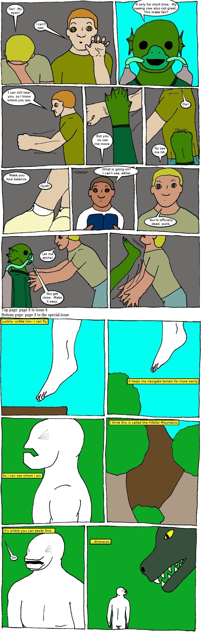 Page 8: issues 8 (Fearless) and Special 4 (Sysyphus Part 4)