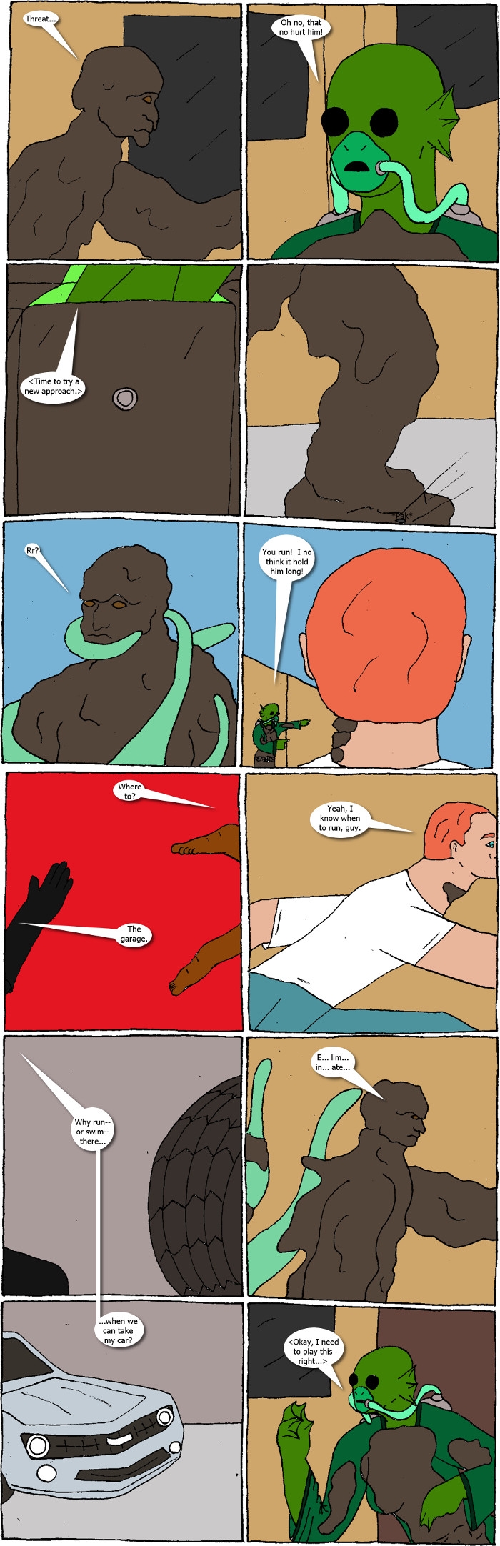 Pages 8 and 9: Crossover Melee 10 - Mudmen